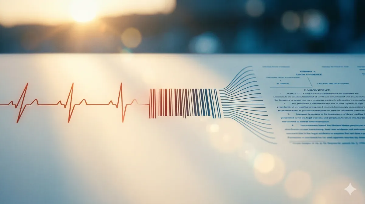심박수 파형이 바코드를 거쳐 법률 문서로 변환되는 추상적 데이터 흐름: 웨어러블 건강 데이터의 형사 증거 전용 구조