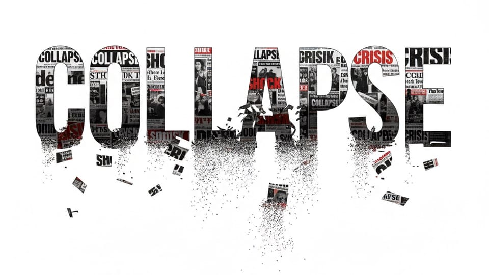 걸핏하면 '붕괴': 헤드라인 저널리즘이 파괴하는 사회의 신뢰